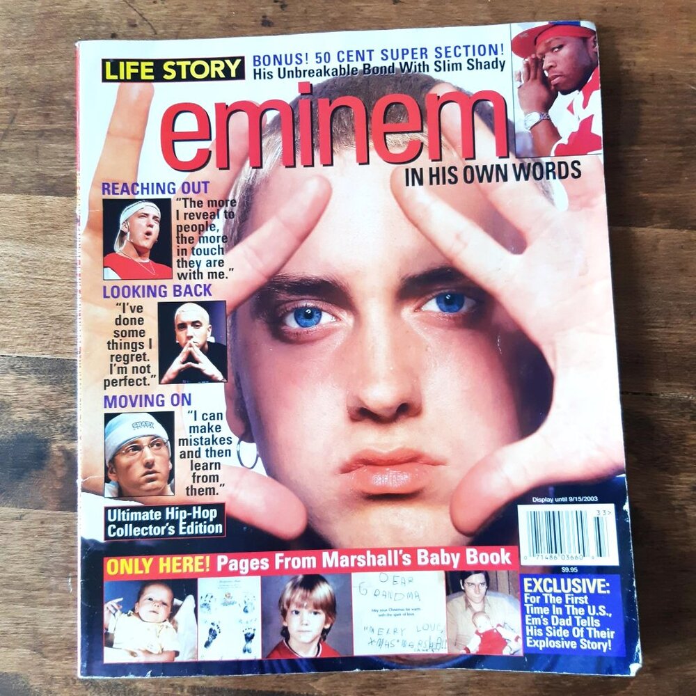 * RARE * Vintage Eminem In His Own Words Magazine - 2003 - READ!